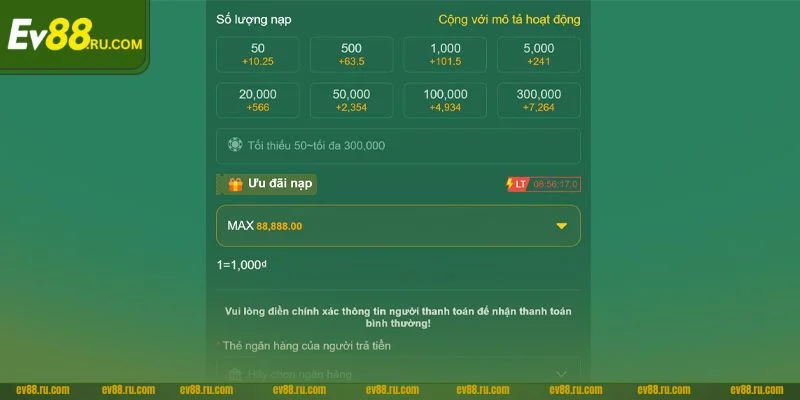 Bước đầu tiên đăng nhập vào tài khoản cá nhân của mình tại EV88.