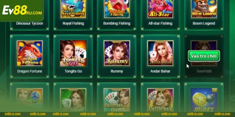 Slot game tại nhà cái EV88 được yêu thích bởi hàng nghìn bet thủ.
